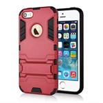 Cave Hard Plastic and TPU Cover for iPhone 5 / 5S - Red